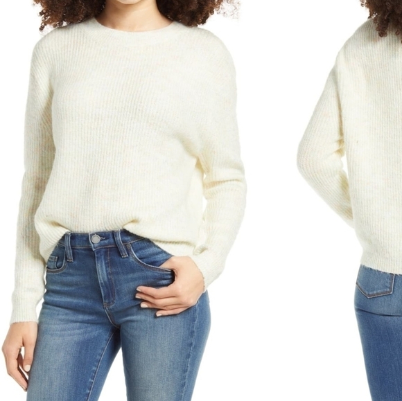 NEW BP Knit Rainbow Marl Colorful Sweater - Picture 1 of 5